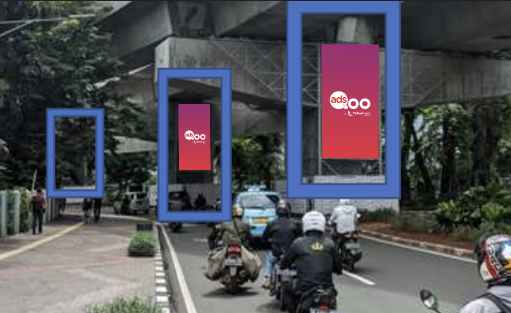 LED PILLARS Blok M, Jakarta