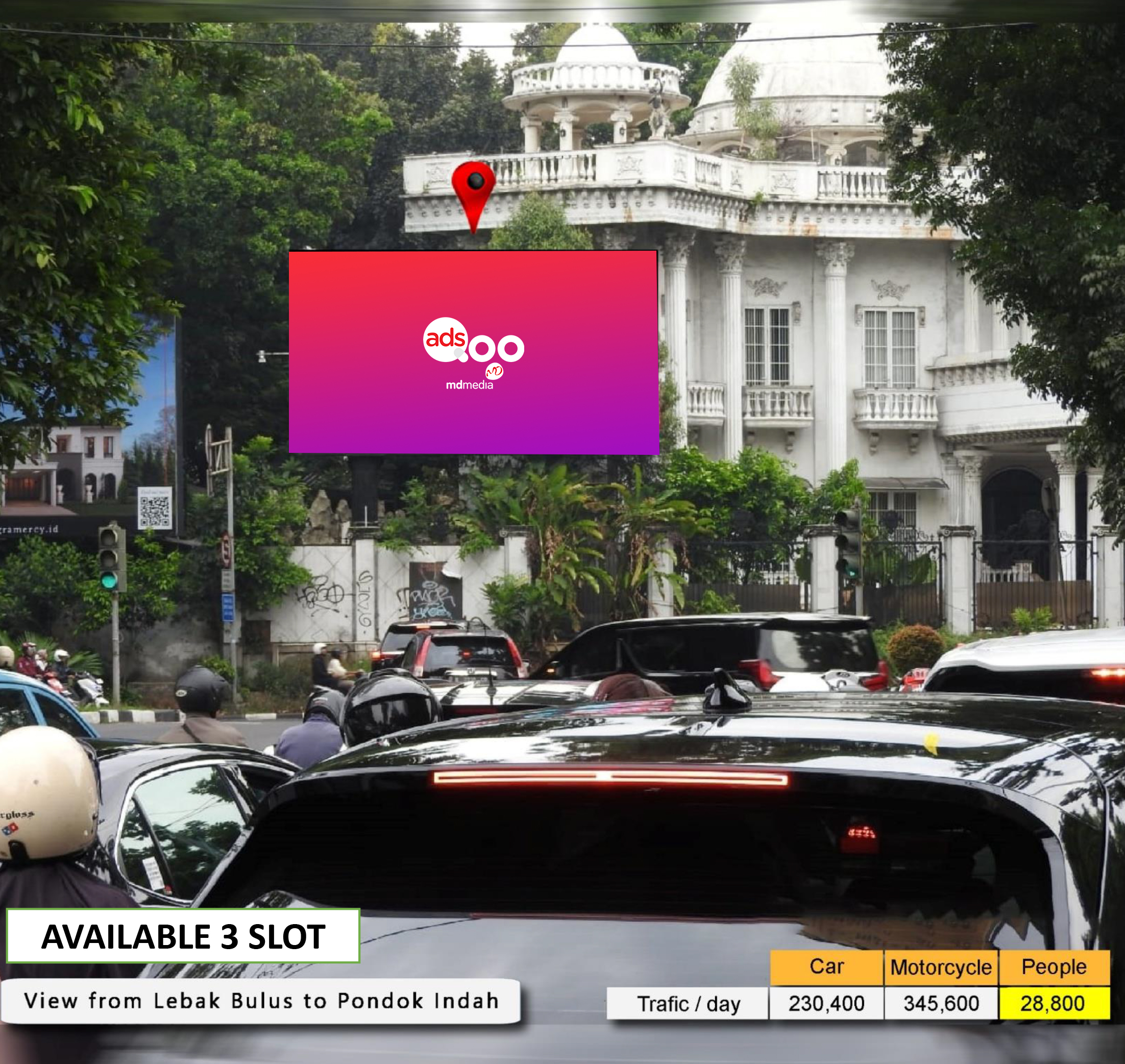 Jl. Metro Pondok Indah, Bundaran Pondok Indah 2 (Arah Pandang Pondok Indah)